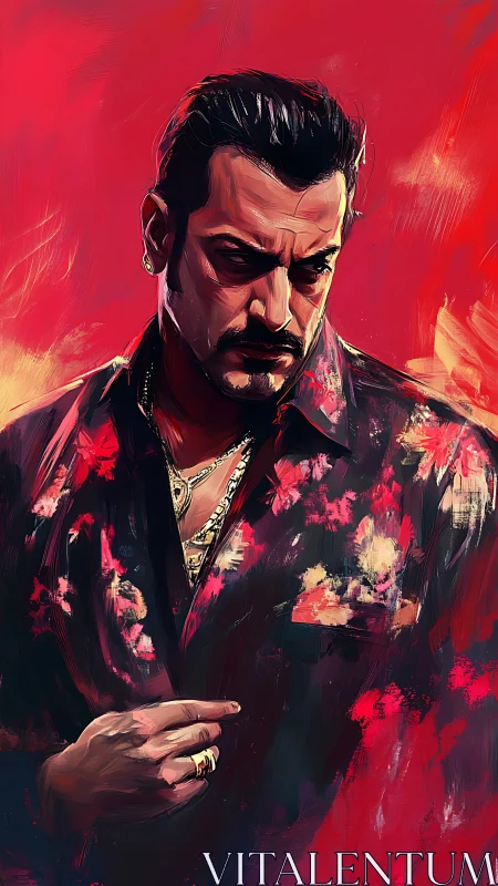 High-contrast digital portrait studies dramatic lighting and brushwork