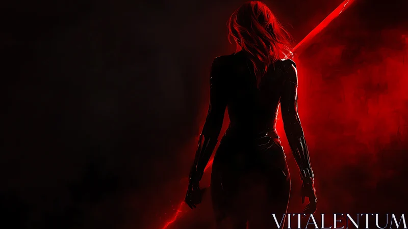 Crimson voidwalker stands inside a storm of red light.