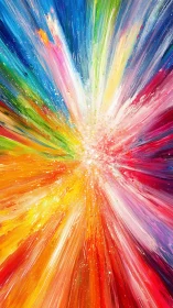 Chromatic supernova bursting into wild painted starlight.