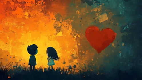 Two Souls Discover Love Beneath The Burning Sky