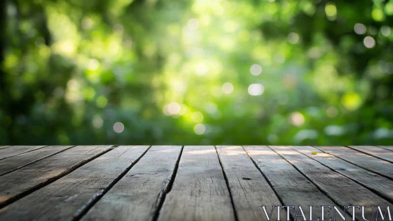 Weathered Timber Dreams: Nature's Bokeh Theater.