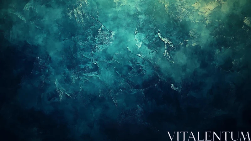 Deep teal abstract texture with layered atmospheric depth.