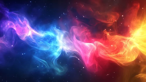 Multicolor bipolar nebula filaments in deep interstellar space