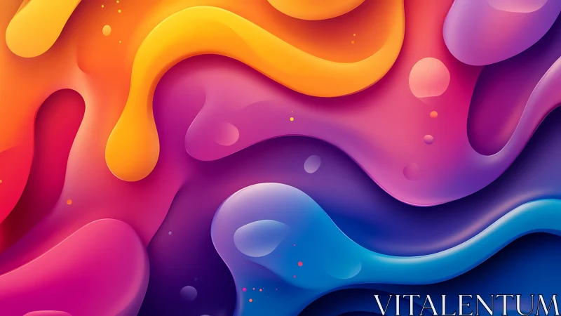Colorful abstract liquid gradient shapes in motion.