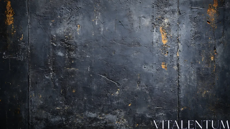 Weathered charcoal concrete surface with rust patina accents.
