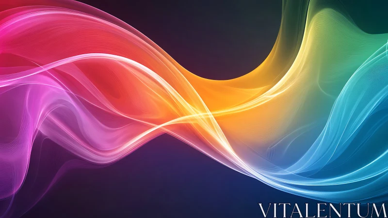 Spectral lightwave ribbons in multicolor fluid gradient field