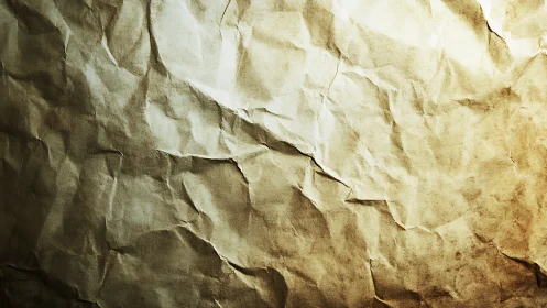 High-contrast aged crumpled paper texture with warm toning