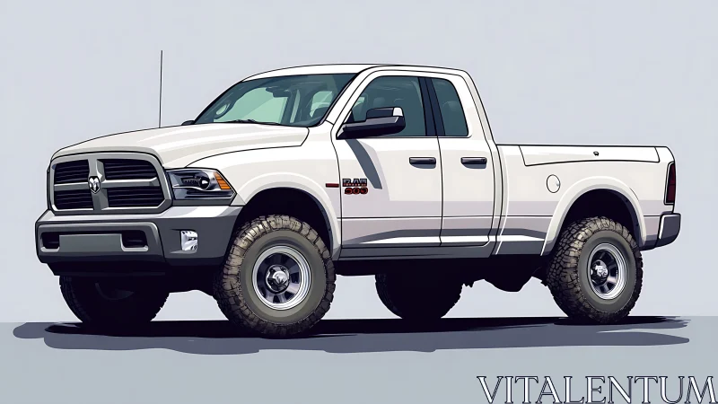 Rugged white pickup truck ready for everyday adventures.