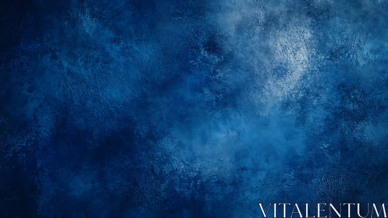 Deep cobalt textured backdrop with diffused cool light.