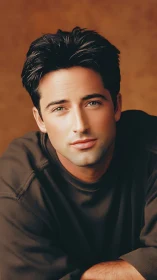 Soft-focus portrait study with controlled studio chroma field.