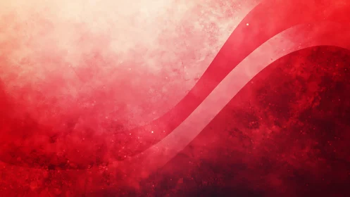 Red and White Abstract Wave Background with Textured Effect.