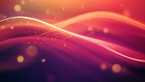 Luminous sunset waves drifting through cosmic dusk.