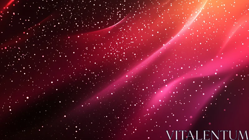 Pink gradient field displays particle-like scattered points