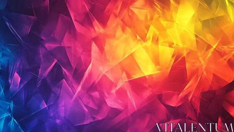 Vibrant Abstract Geometric Background with Colorful Gradient Design.