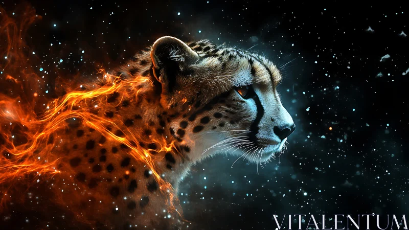 High-Velocity Cheetah Profile with Pyrotechnic Motion Blur.