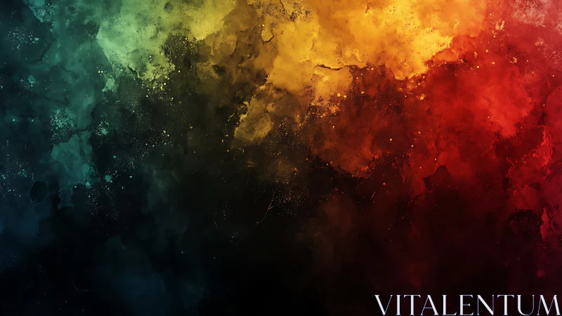 Chromatic nebula gradient with textured pigment clouds.