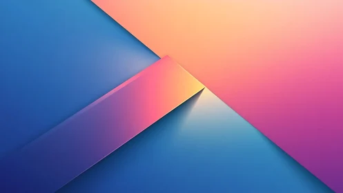 Geometric gradient planes with intersecting diagonal surfaces.