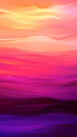 Sunset currents ripple through neon pink and violet waves.