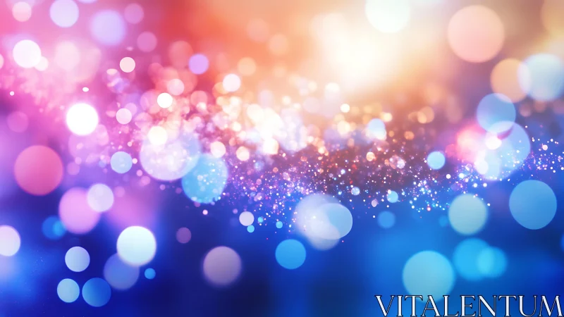 Vibrant bokeh lights abstract background in dreamy pastel hues.