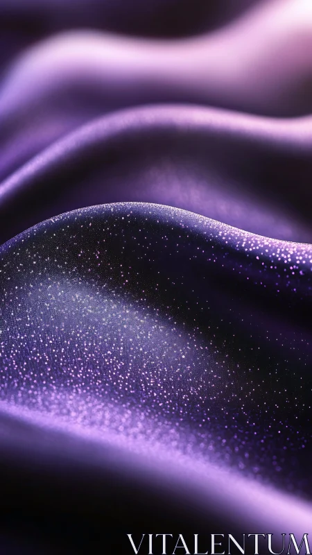 Velvet galaxies roll like starlit waves across violet silk