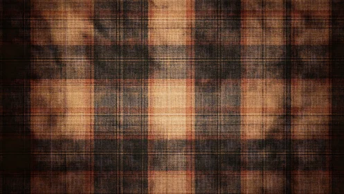 Worn autumn plaid quietly glows like a weathered hearth