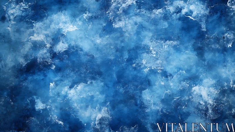 Soft drifting blues like clouds across a midnight sea.