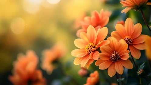 Daisy Dream Chaos: When Orange Blooms Steal the Spotlight.