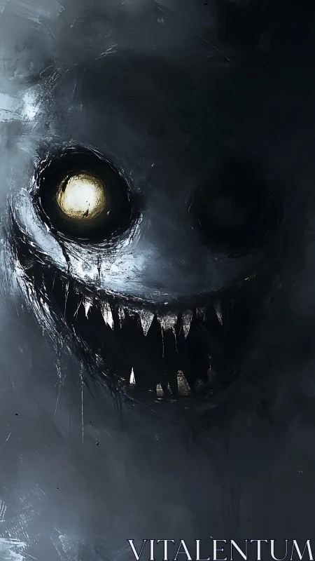 Moonlit Maw Grinning From the Fog Between Heartbeats.