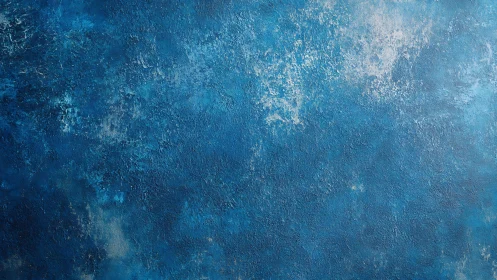 Deep textured blue abstract wall evokes calm ocean depth