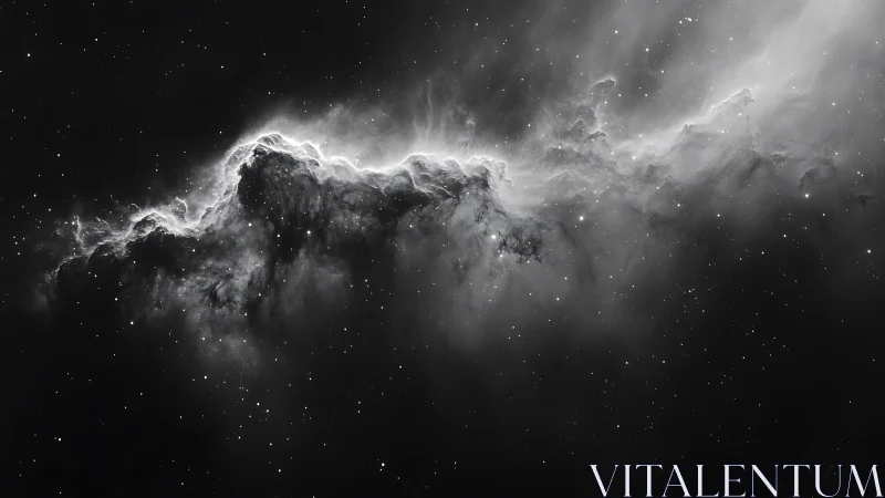 Gentle starlit nebula drifting through a quiet night sky.