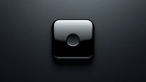Minimalist Digital Toggle Switch Against Dark Gradient