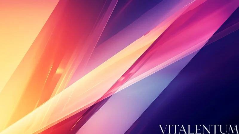 Vibrant Abstract Digital Art with Gradient Geometric Shapes.