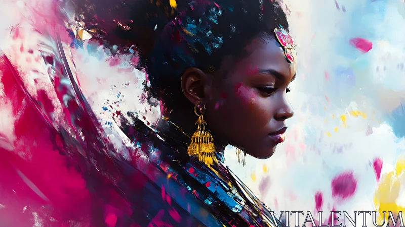 Radiant portrait celebrates quiet strength in vibrant color