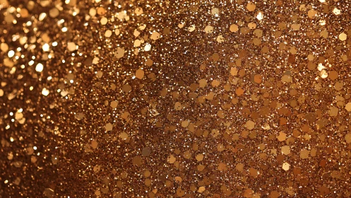 Gold confetti cosmos shimmering in dense festive orbit.