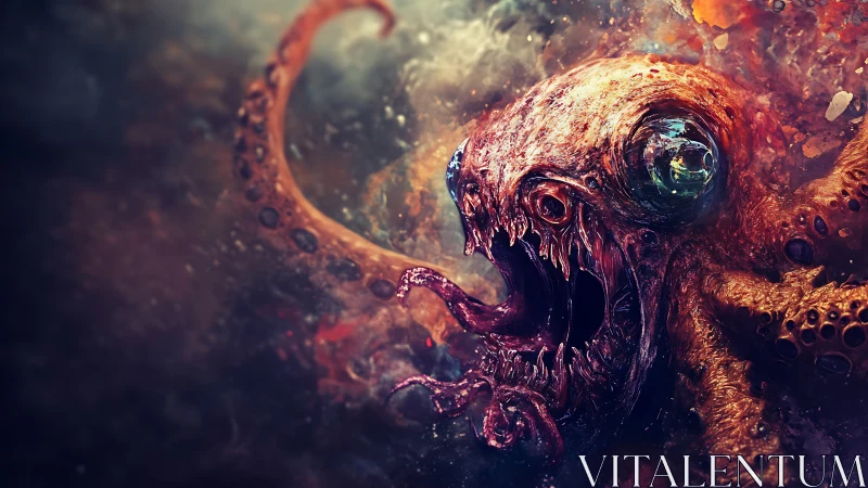 Abyssal scream of the cosmic cephalopod nightmare king.