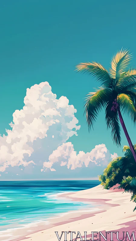 Tropical Paradise Where Turquoise Waters Kiss Sandy Shores