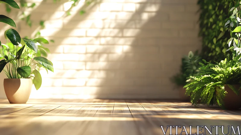 Sunlit indoor greenery creates a calm, welcoming corner retreat