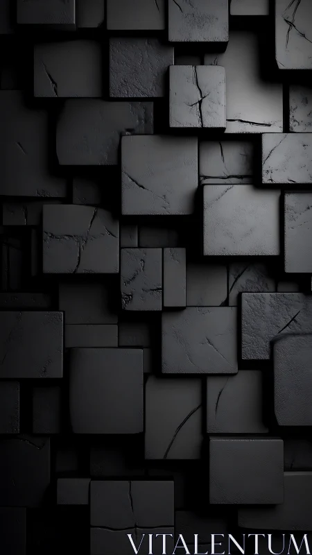 Shadowed stone squares stacking into quiet geometric gravity.