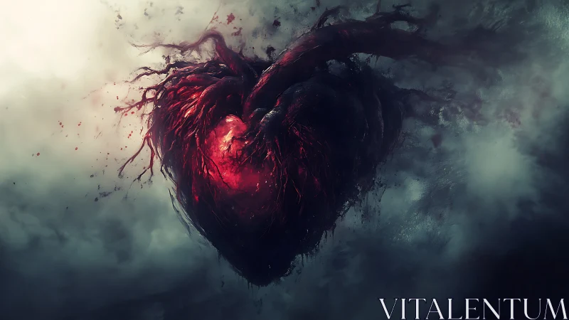 Luminescent Cardiac Form with Arterial Particulate Dispersal