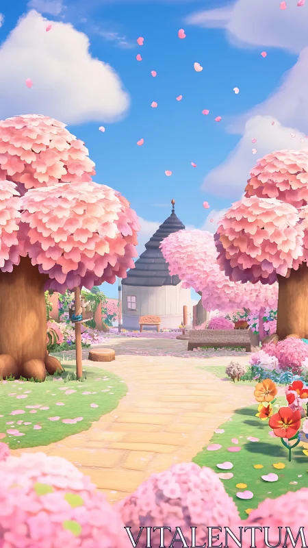 Cherry Blossom Village: A Dreamy Escape Into Spring.