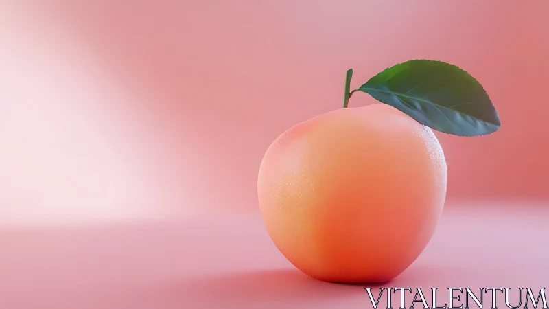 Blush peach still life basking on a dreamy pink stage.