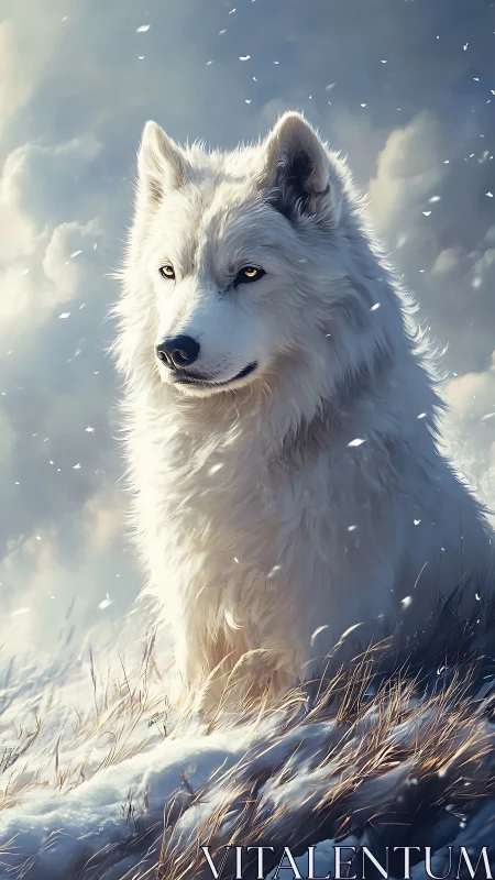 Snowborn sentinel listens to the wind’s quiet secrets