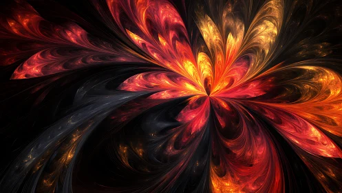 Solar petals whirl outward, carving a luminous fractal bloom