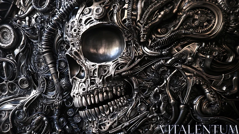 Chrome bones whisper through tangled biomech midnight circuitry