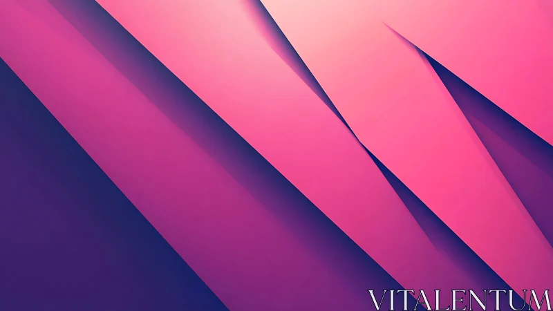Pink and purple diagonal geometric planes with shading.