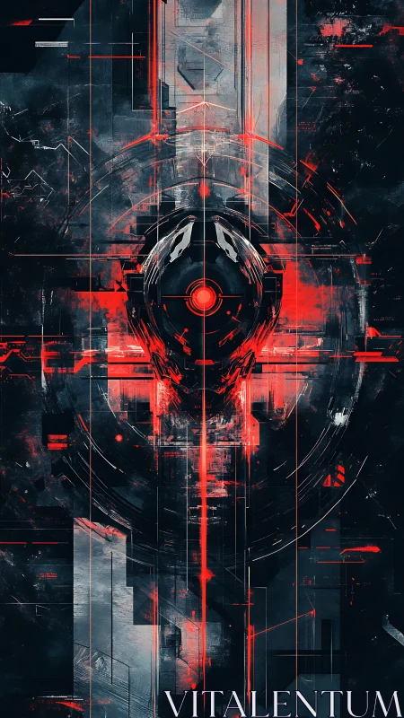 Neon Singularity Core in a Storm of Glitch Geometry.