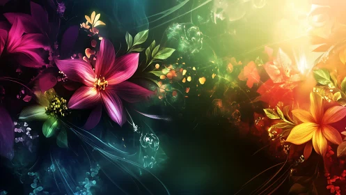 Luminous Blooms in Dynamic Light and Color.