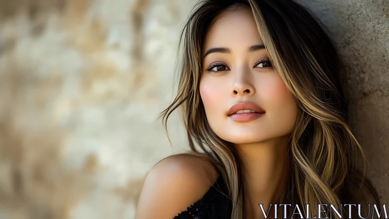 Soft sunlight enhances a calm, confident portrait smile