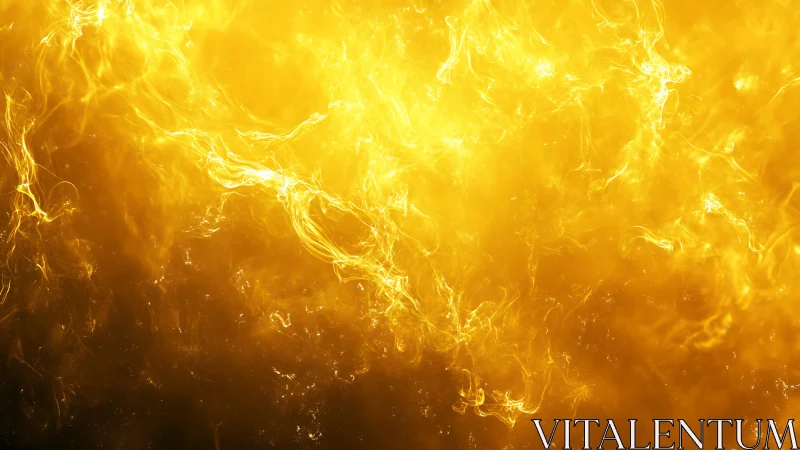 Gradient Flame Texture with Yellow-to-Black Tonal Progression.