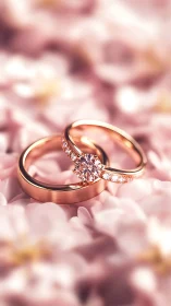 Rose gold vows dancing on a blush meadow of petals.